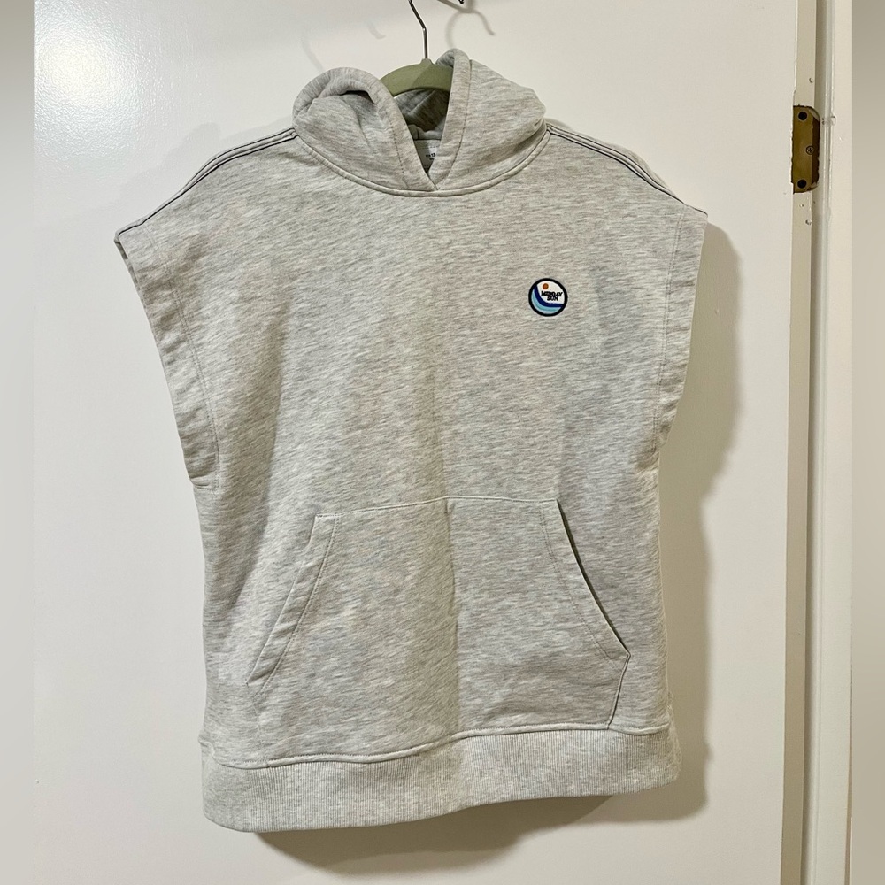 Zara Midday Sun Sleeveless Hoodie NWOT